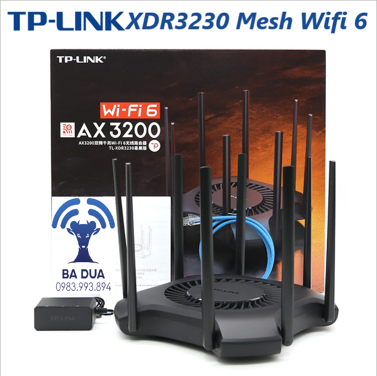 Bộ Phát Wifi Mesh Wifi 6 Gigabit Tplink XDR3230 AX3200