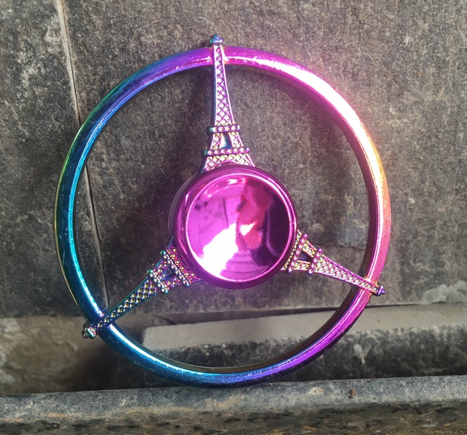 Đồ chơi con quay Spinner 3 Tháp Eiffel - Bằng thép Quay vô cực