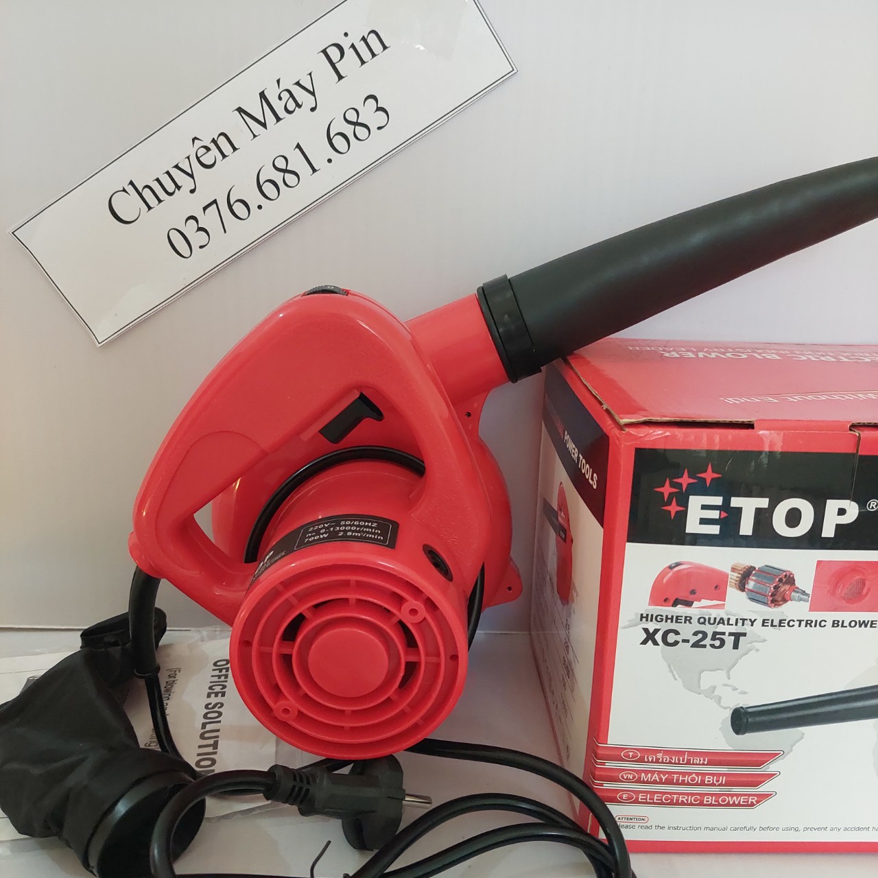 Máy thổi bụi - hút bụi 700w etop - 6 cấp thổi - mô tơ 100% dây đồng