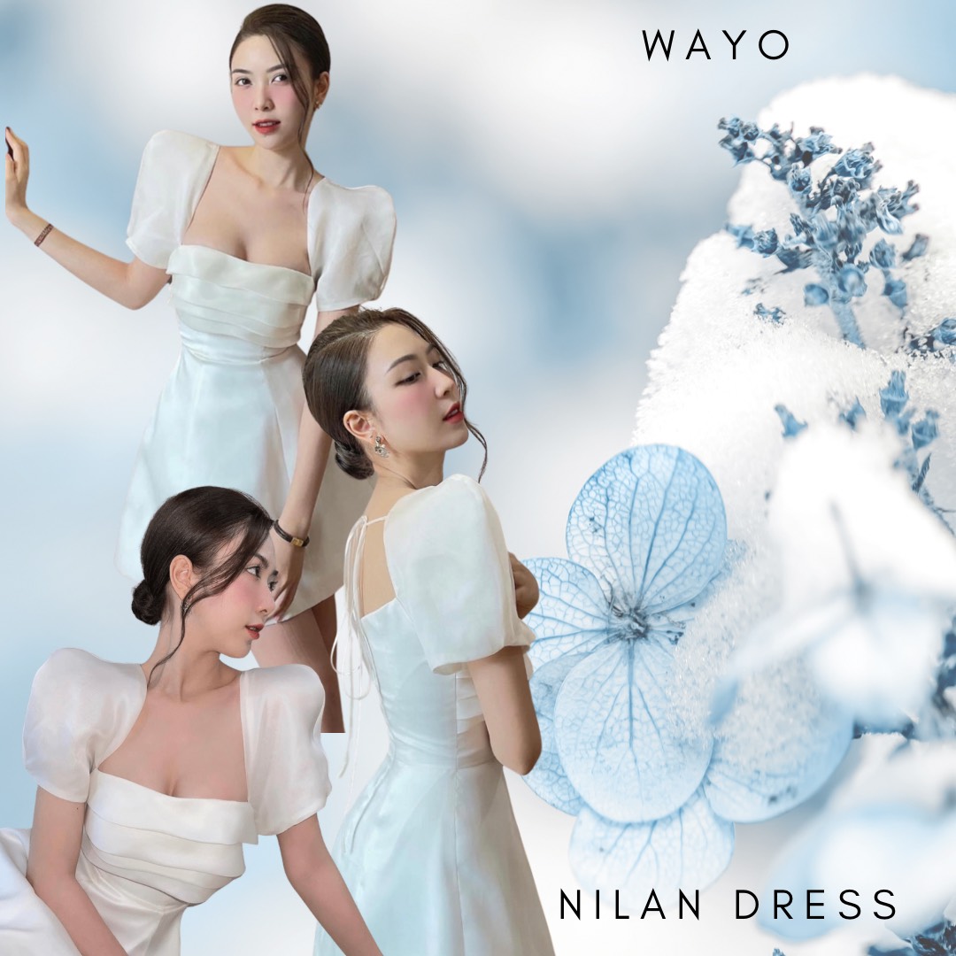 Đầm WAYO tay phồng màu trắng dự tiệc xinh đẹp