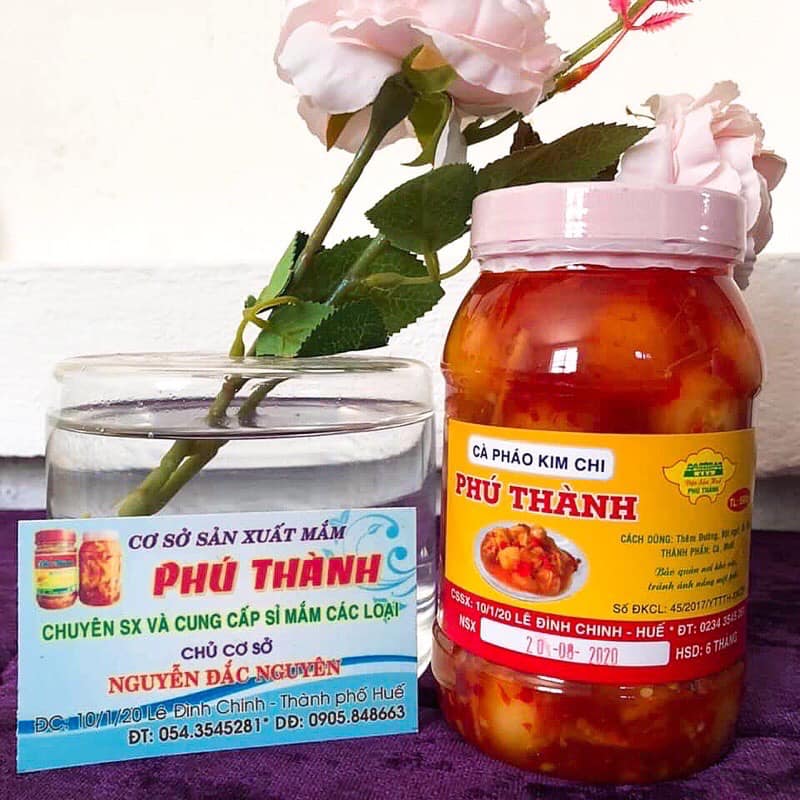Mắm Cà Pháo Kim Chi Phú Thành 500g - Đặc sản Huế - Siêu ngon, siêu giòn