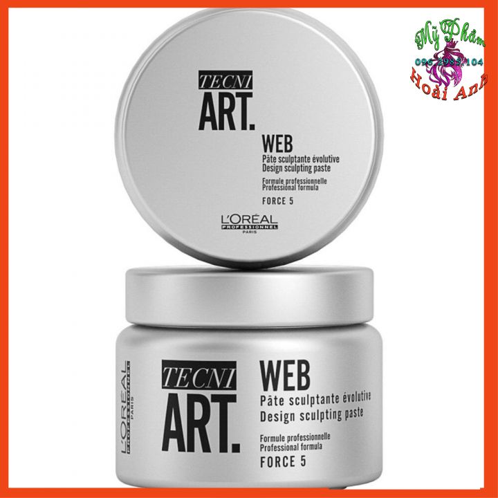 Sáp vỗ Loreal Tecni Art. Web Design Sculpting Paste Force tạo kiểu tóc 150ml - hủ