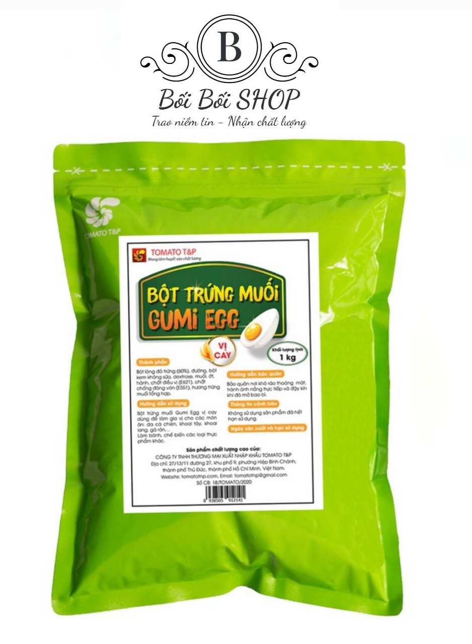 Bột Trứng muối Gumi Egg 1kg loại cay