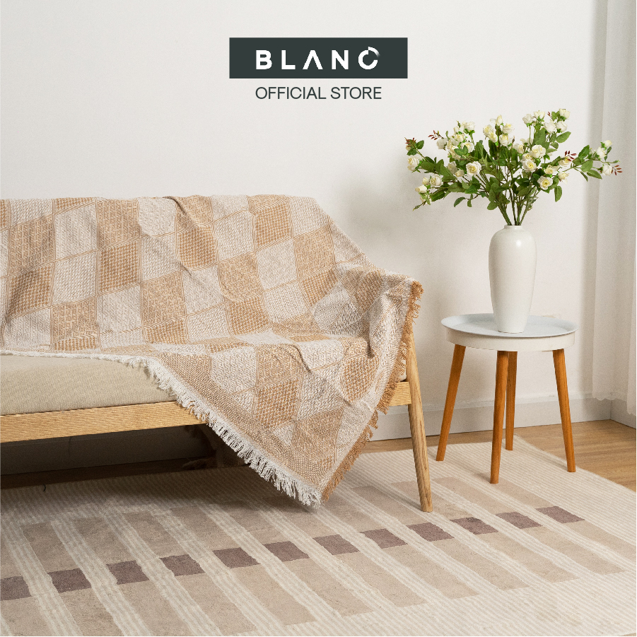 Chăn phủ sofa khăn phủ sofa chăn phủ giường trang trí decor cassa blanc'