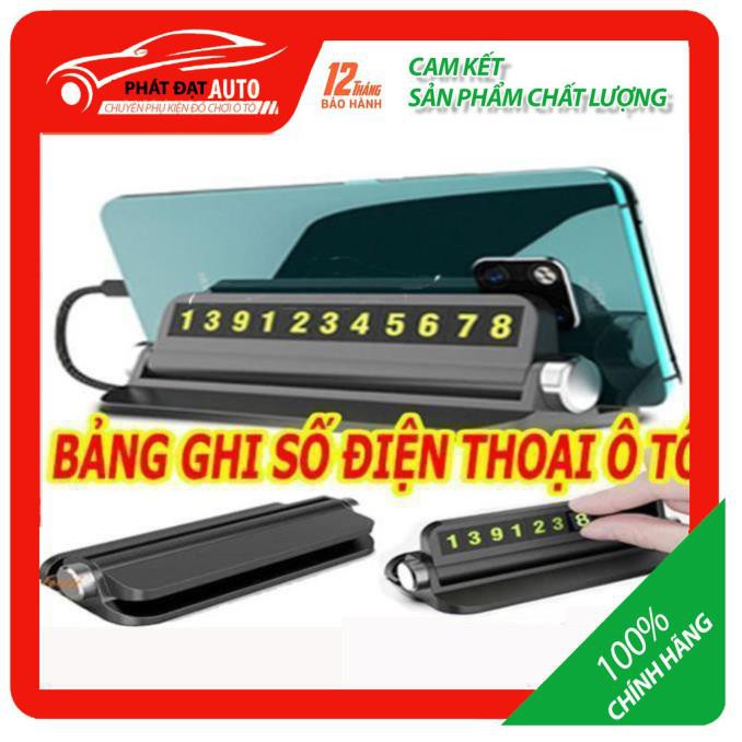 [HCM]Bảng số điện thoại gắn taplo ô tô số gắn bằng nam châm có dạ quang sử dụng khi ô tô dừng đỗ