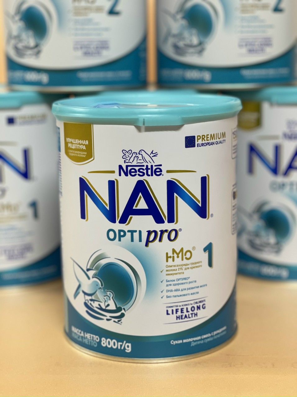 Sữa Nan nội địa Nga Optipro số 1 hộp 800g cho bé từ 0 đến 6 tháng tuổi
