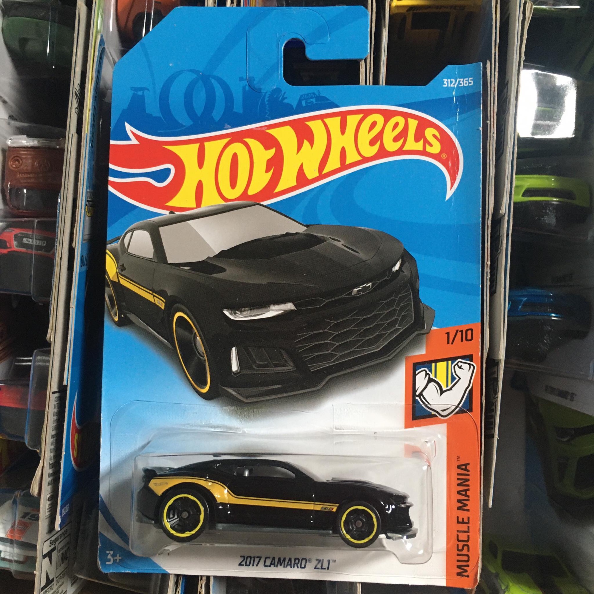 Xe mô hình hot wheels tỉ lệ 1:64 "2017 camaro zl1"