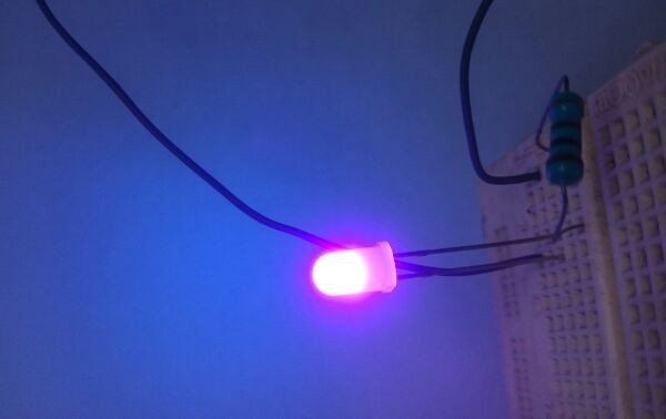 [HCM]10 led uv cực tím đục 395 nm - đèn cực tím - đèn uv - led uv - led cực tím