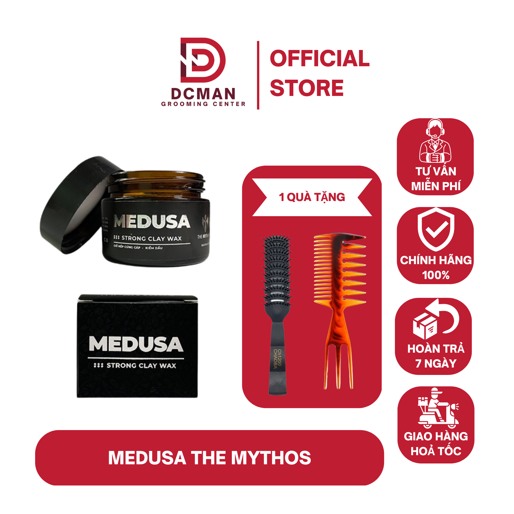 Sáp vuốt tóc nam medusa 2023 60g