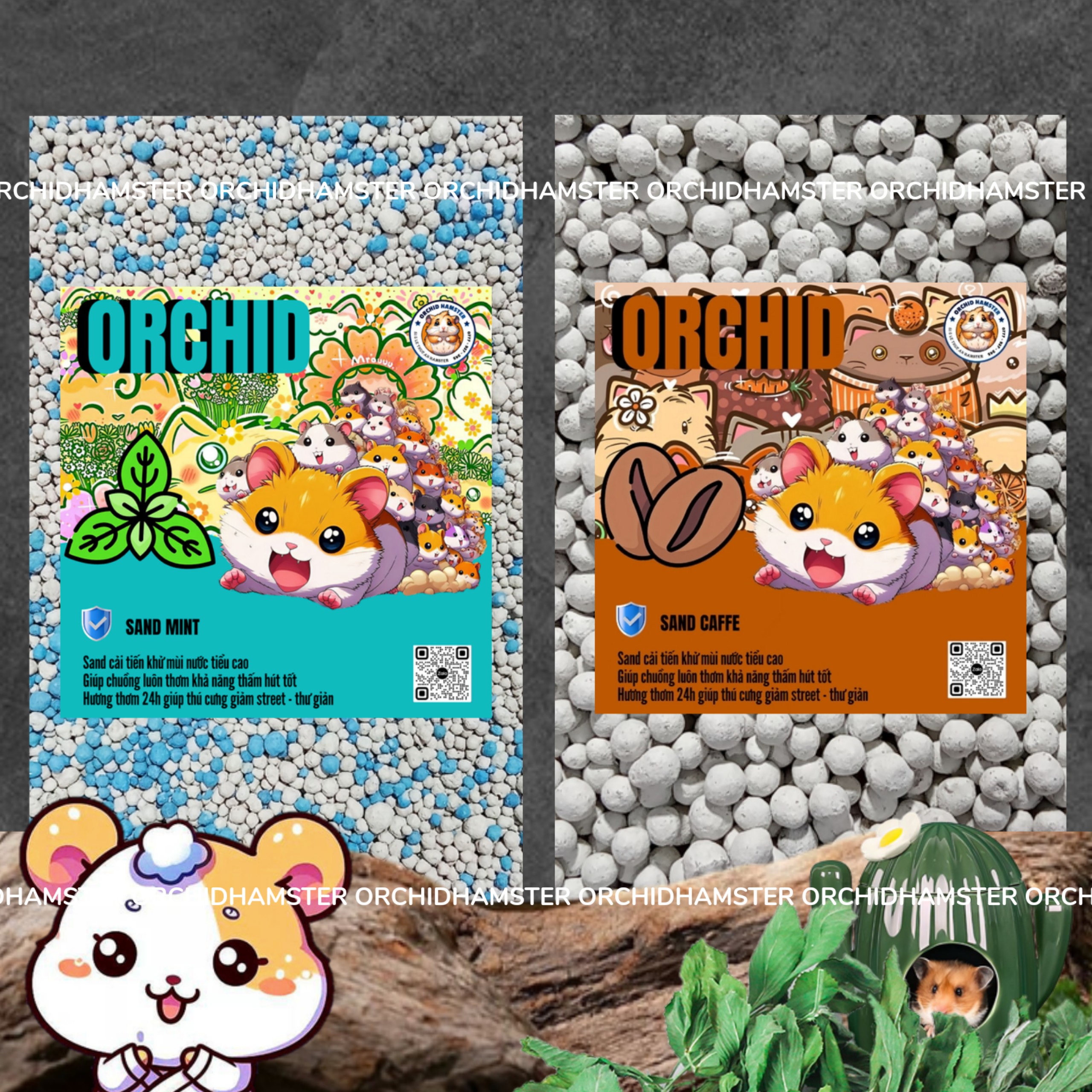 Combo 5kg Cát Sand Thơm Lót Chuồng Cho Hamster