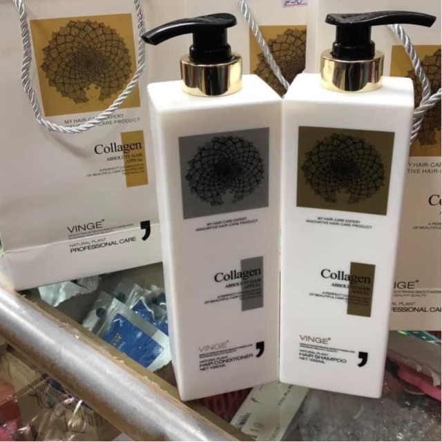 Dầu Gội Vinge Collagen 1000ML | Giảm Rụng Tóc, Kích Mọc Tóc, Phục Hồi Tóc Hư Tổn | Hàng Chính Hãng