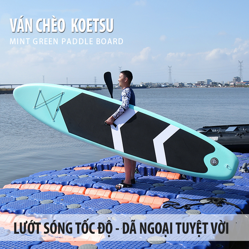 Ván chèo SUP ván chèo đứng - Thuyền Sub bơm hơi giá rẻ Portable VT168