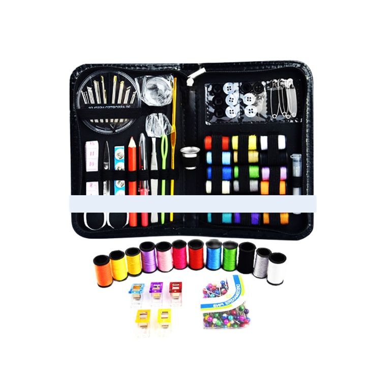 Bộ dụng cụ may vá 200 chi tiết full hộp - bao da PU bên trong - bền đẹp rẻ - món quà vô cùng ý nghĩa