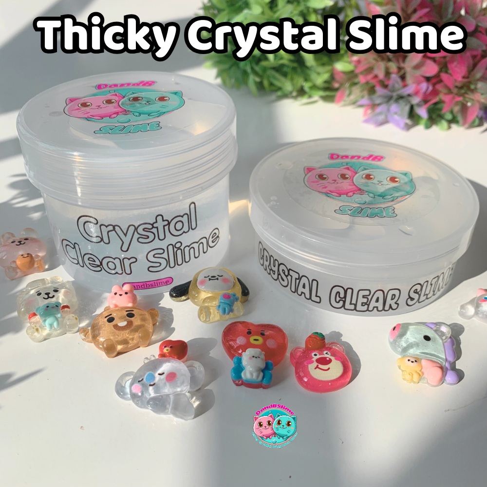 Crystal Clear Slime - Slime trong suốt chất đặc dẻo kèm charm, đồ chơi Slime hàng Việt Nam có Chứng Nhận An Toàn