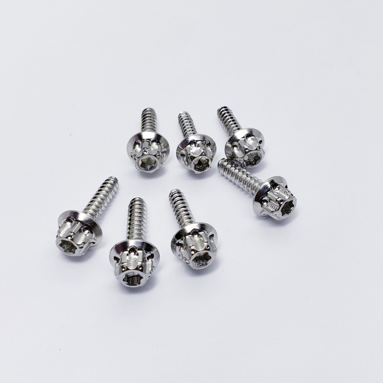 COMBO 7 Ốc Salaya 5ly gắn pô E xe tay ga vario airblade visio sh... 100 % Inox 304 đầu bông