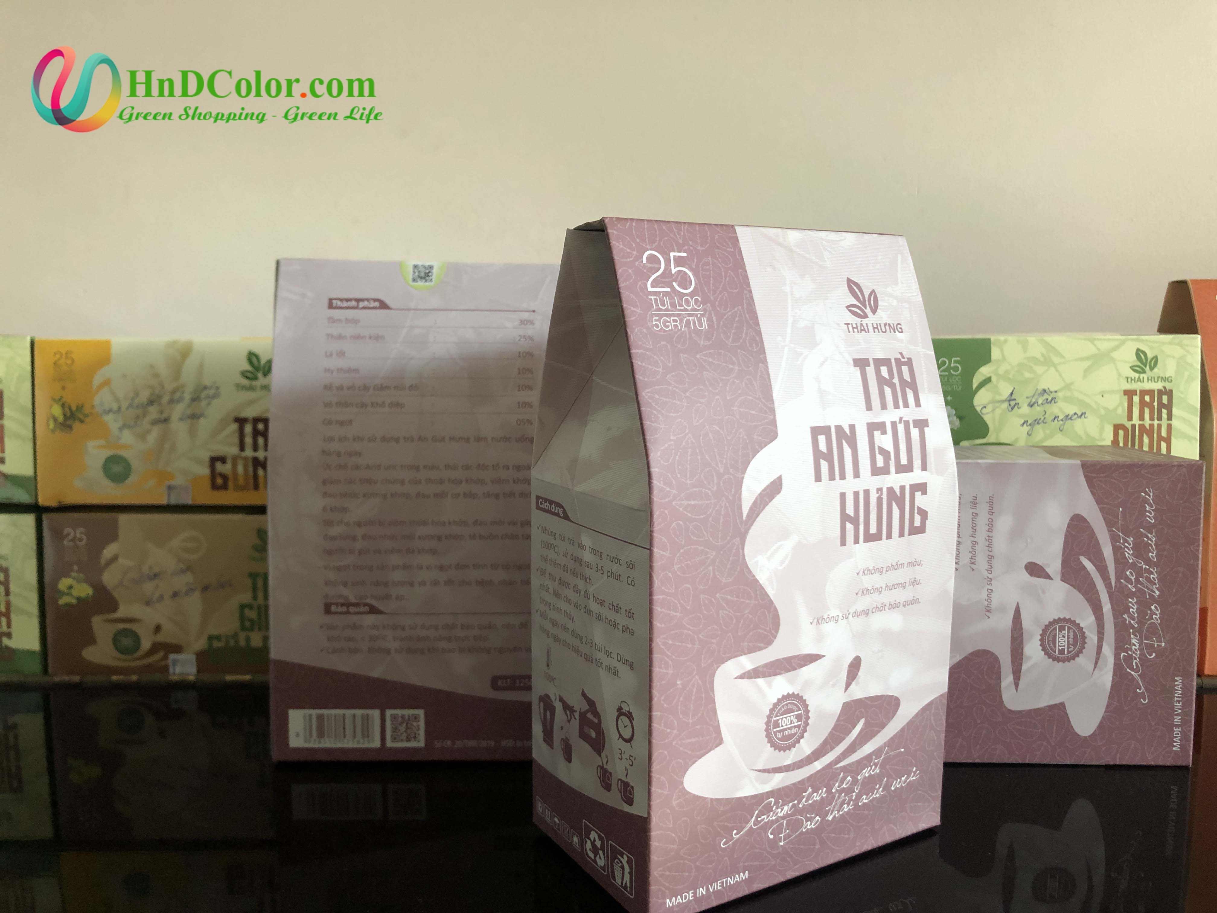 [CHÍNH HÃNG] Trà An Gút Hưng (trà thảo mộc túi lọc - 100% tự nhiên - không chất bảo quản) - giảm các triệu chứng của thoái hóa khớp, viêm khớp, đau nhức xương khớp, hỗ trợ điều trị gút