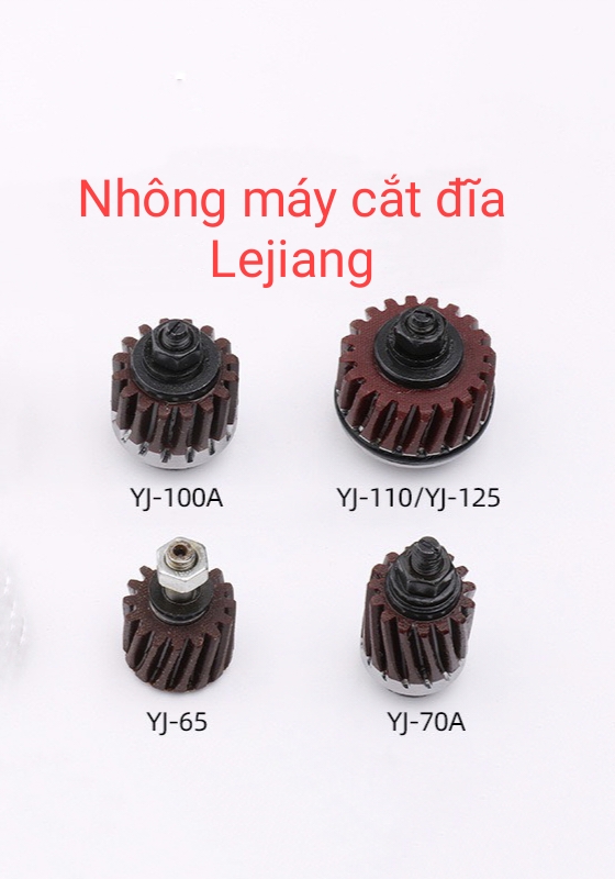 Nhông, bánh xe, bánh răng máy cắt đĩa cầm tay lejiang rs100, rs110, rs125,rs70 được sử dụng trong ngành may mặc