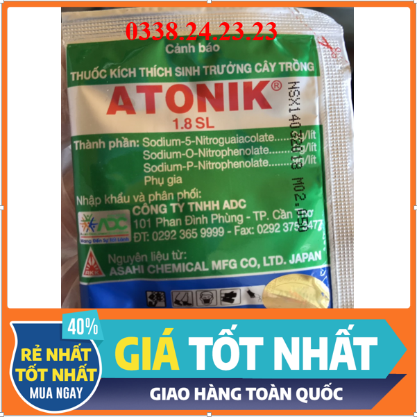 Phân bón lá dùng cho cây trồng Atonik 10ml 1.8S giúp phát cành, phát ngọn, ngâm giống, phục hồi cây trồng