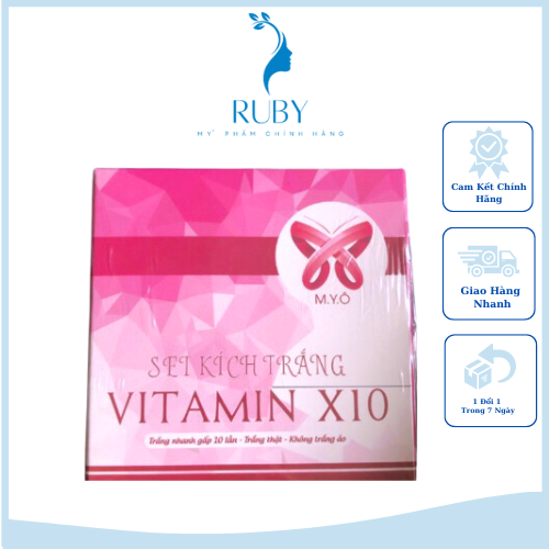 Set kích trắng vitamin x10 myô