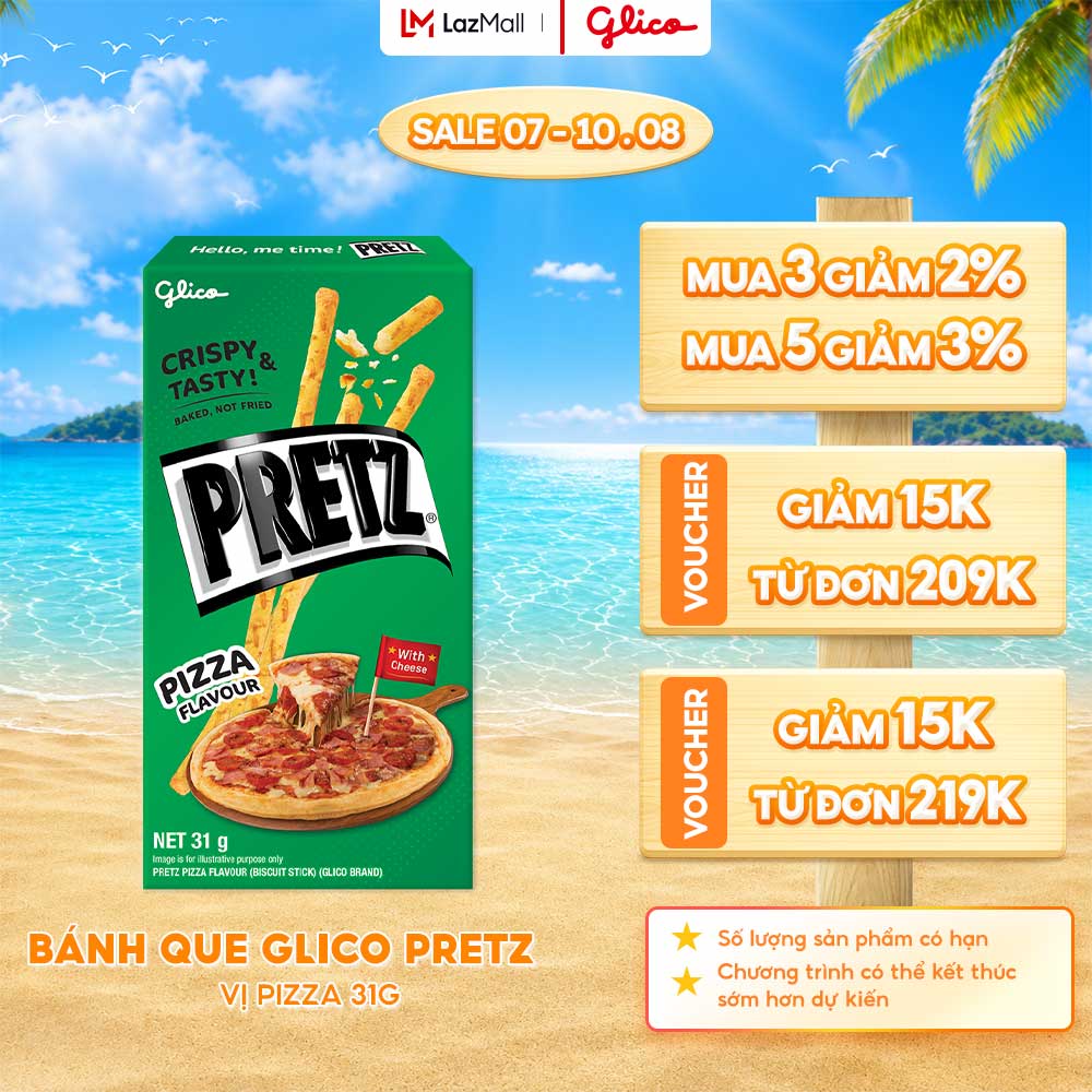 Hộp Lẻ - Bánh Snack Que Pretz Vị Pizza 31G