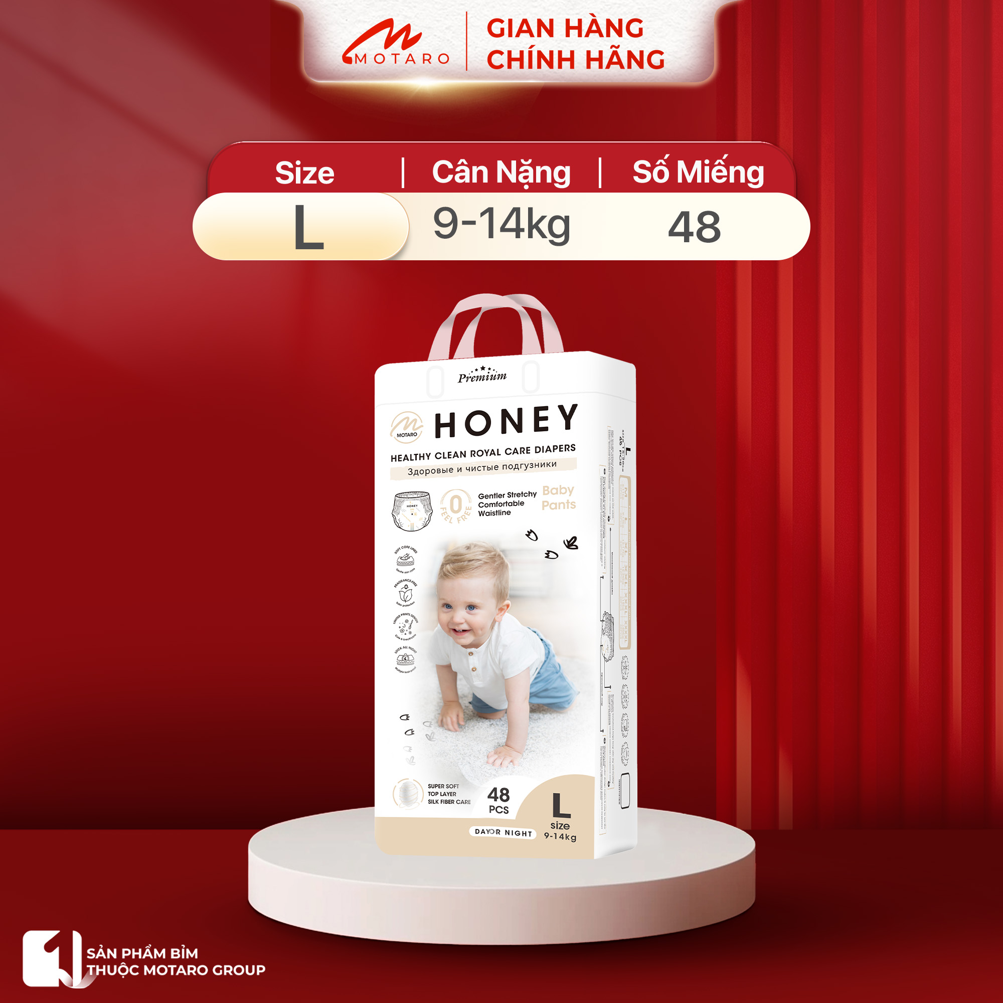 Combo of 3 Packs of Honey Premium Diapers/Diapers with Genuine Soft, Breathable Pants for Baby - 7