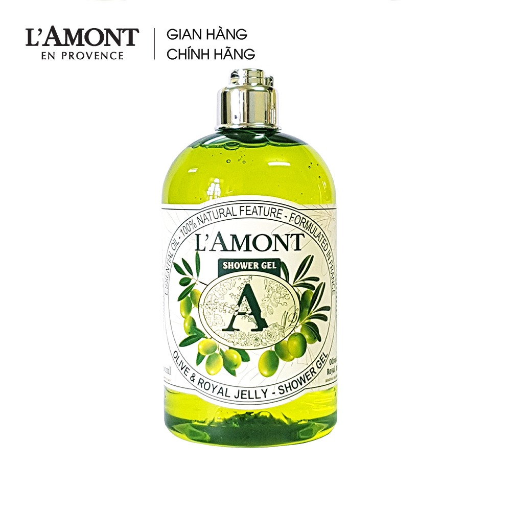 Sữa tắm Olive (hương ô liu) 500ml - L'Amont En Provence
