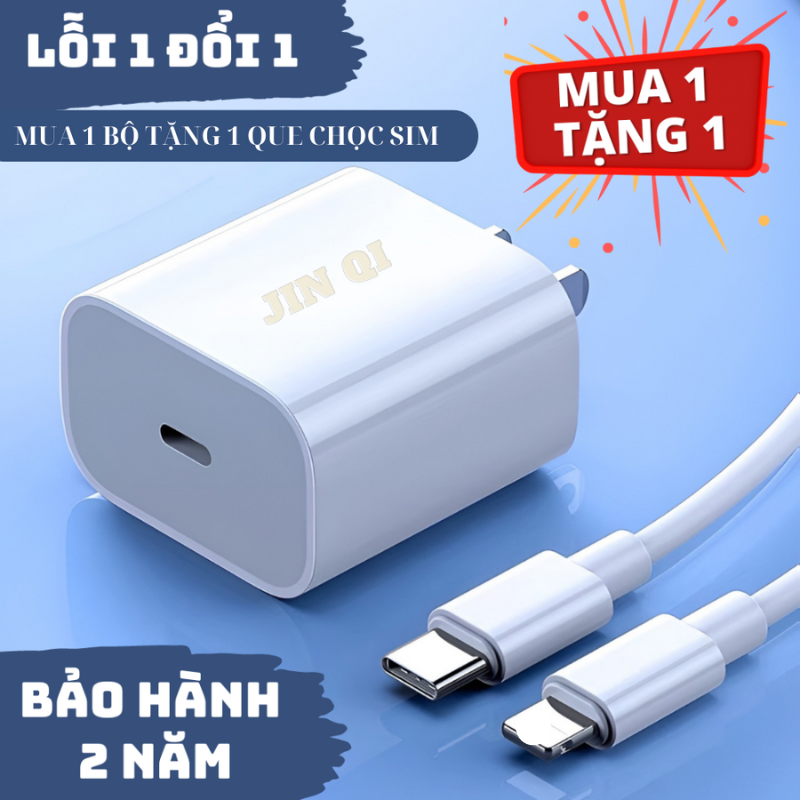 Bộ sạc nhanh có dây iphon công suất 2ow , củ sạc + dây sạc nhanh dành cho điện thoại iphon ip 6/7/8/10/11/12/13/14 bảo hành 12 tháng