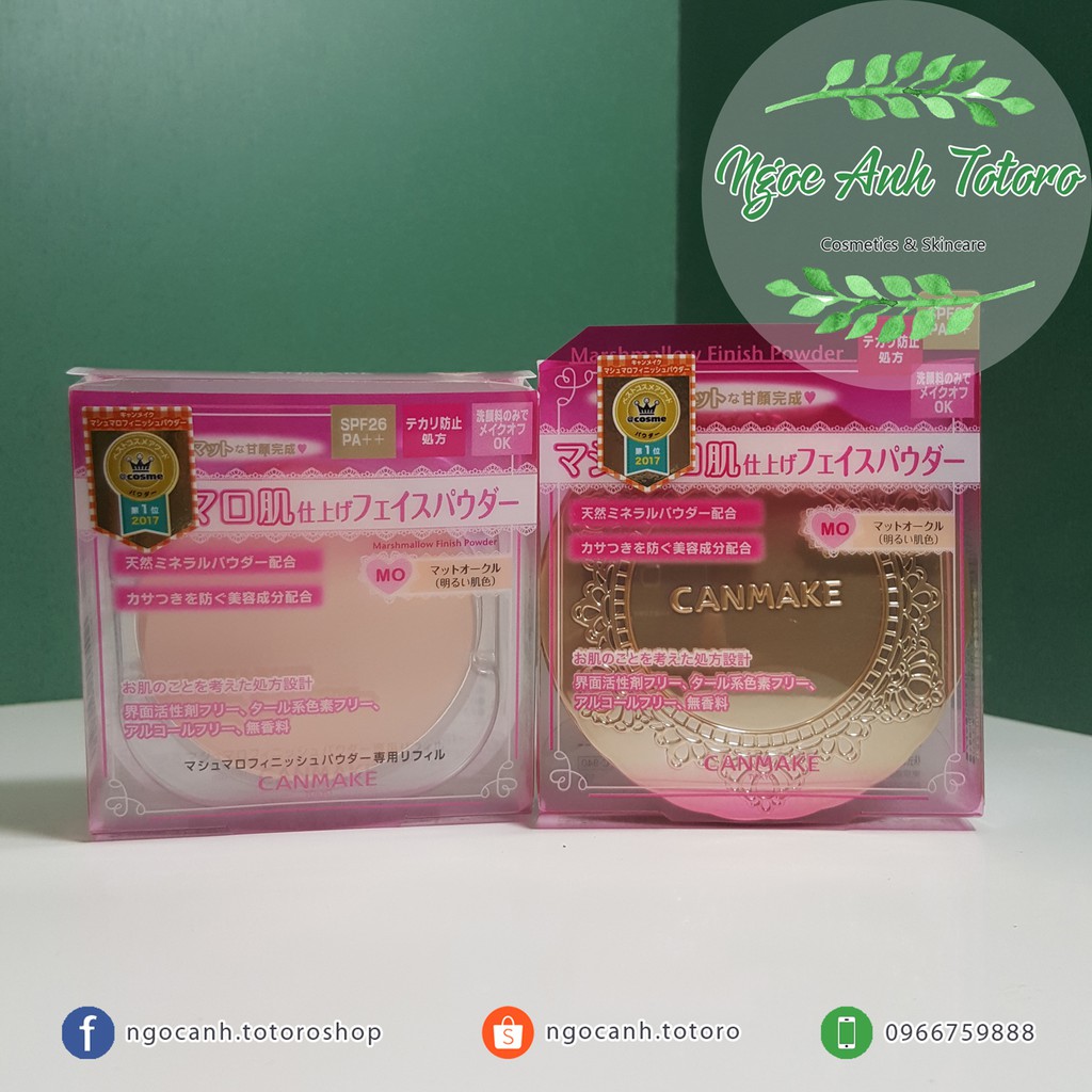 Phấn Canmake và lõi phấn Canmake cam kết hàng đúng mô tả sản xuất theo công nghệ hiện đại an toàn cho người sử dụng