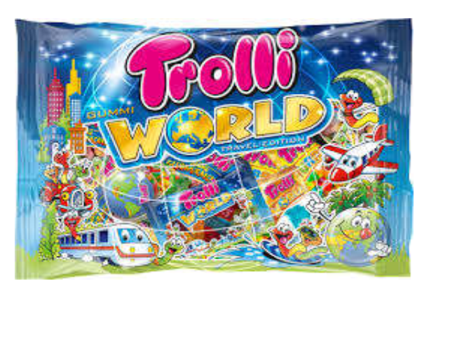 Kẹo dẻo Gummi World Travel Edition hiệu Trolli 450g