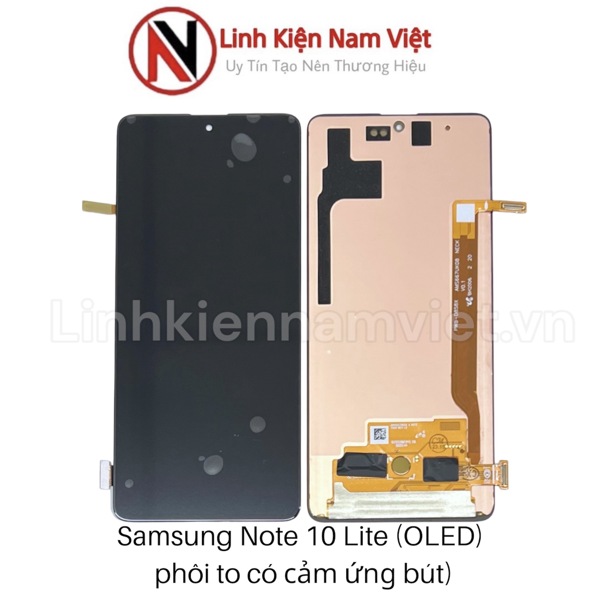 Màn hình Samsung Note 10 Lite Phô to có cảm ứng bút có vân tay OLED