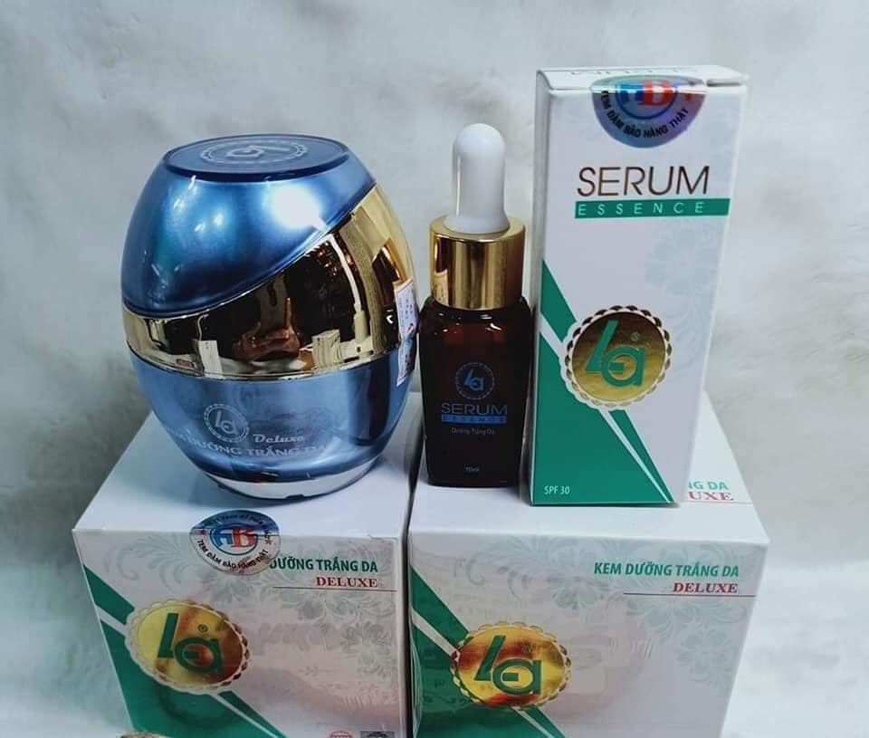 Kem dưỡng trắng da LA tặng serum dưỡng trắng da LA 10ml