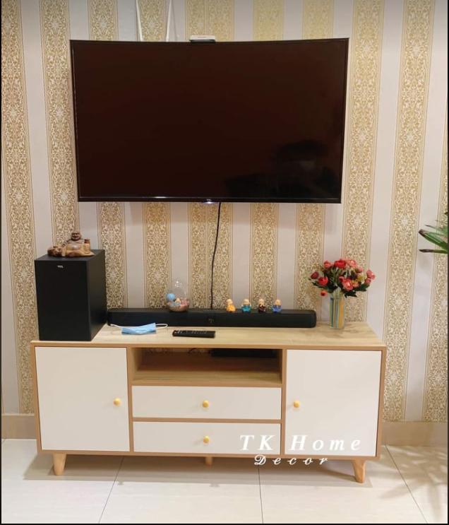 Kệ tivi để sàn nhiều ngăn kệ, Kệ tivi phòng khách sang trọng-GP142