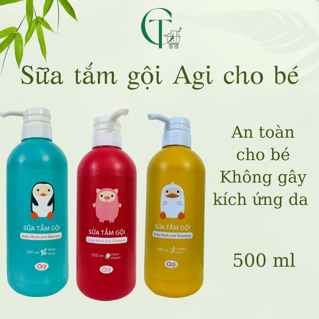 [HN]Sữa tắm gội cho bé AGI chai 500ml