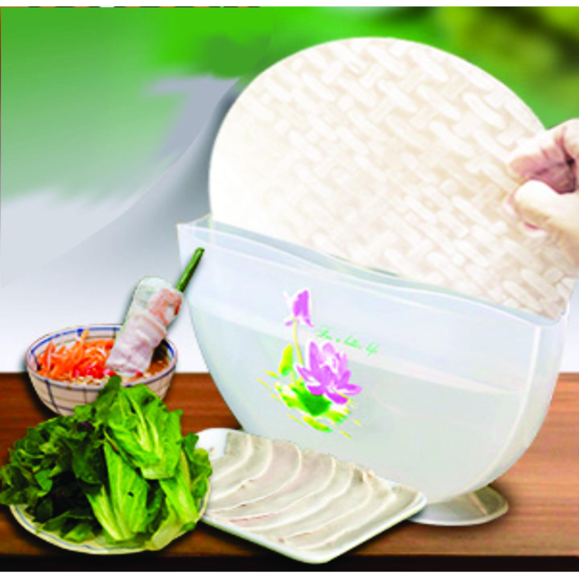 Tô Nhúng Bánh Tráng 3 Ngăn Loại Lớn Cao Cấp,  Kích Thước: 27 x 16 x 7 cm, Dụng Cụ Nhúng Bánh, Khay Cuốn Bánh Tráng, Thiết Kế Sang Trọng, An Toàn Cho Sức Khỏe Người Dùng, Sản Phẩm 100% Chính Hãng