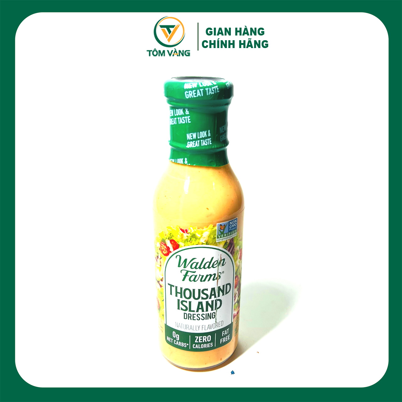 Sốt Salad 0 đường 0 calo Walden Farms - Tôm Vàng