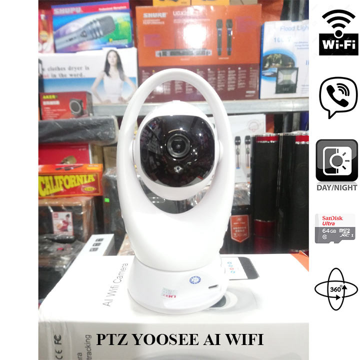 Camera ptz yoosee AI wifi 720p lưu trữ đám mây, hồng ngoại ban đêm