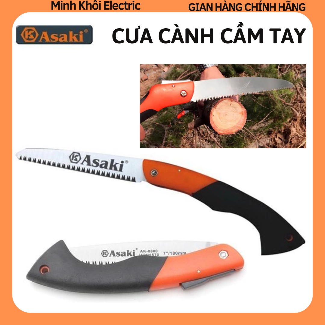Cưa gấp cắt cành Asaki AK-8800,AK-8802,cưa gỗ xếp gọn Asaki,cưa gỗ mini,cưa cành cầm tay,cưa cành mini Asaki,cưa cắt cành cầm tay,cưa cành cán xếp,cưa cành cây Asaki,cưa cắt cành cây, cưa chặt cành,Cưa đa năng cầm tay,cưa cầm tay,cưa lách thế khó,cưa cắt