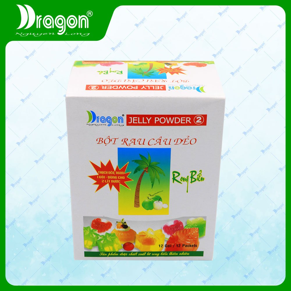 Bột Rau Câu Dẻo DRAGON (12 gói x 11g)