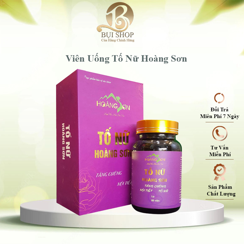 Tố nữ Hoàng Sơn - viên uống tố nữ hoàng sơn tăng cường nội tiết tố nữ chống lão hóa lọ 60 viên