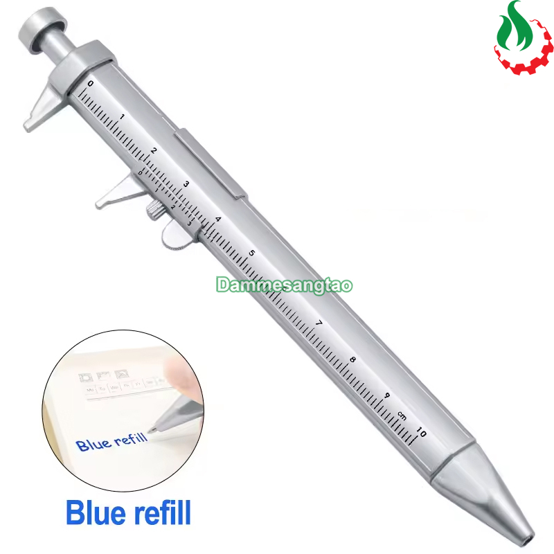 Bút bi đa năng tích hợp thước kẹp nhựa 0-100mm BTTK100