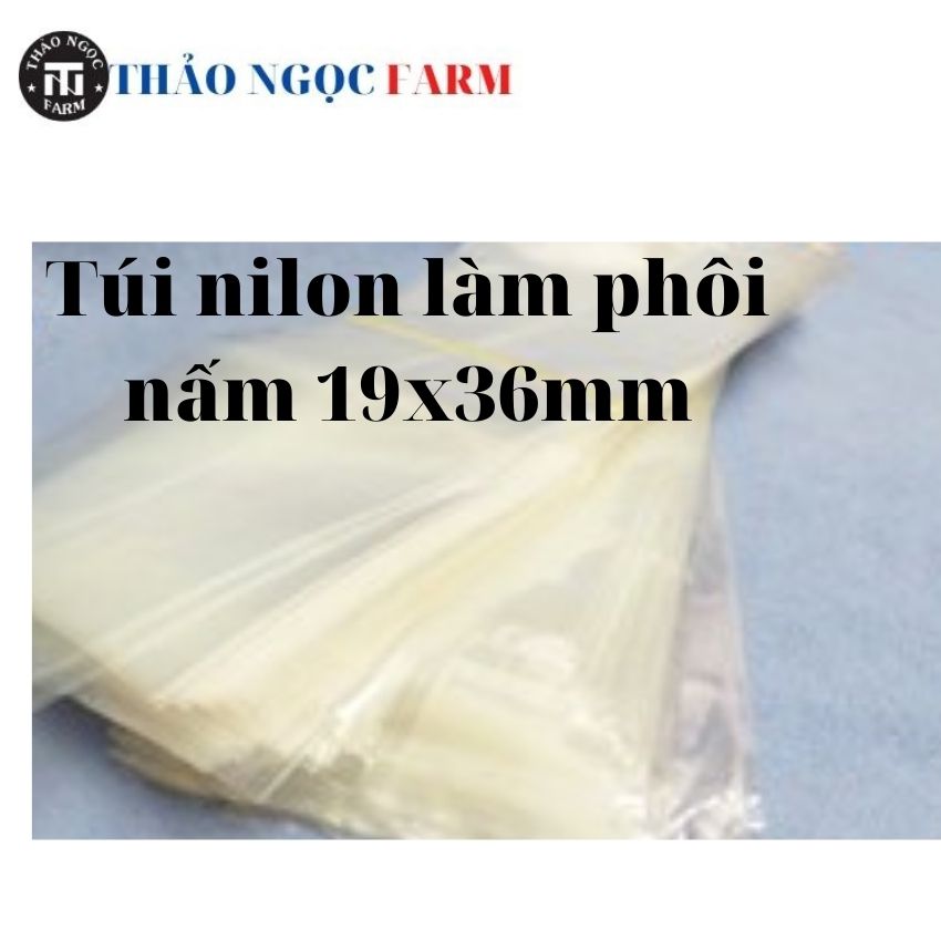 [1kg] Túi nilon PP (chịu nhiệt) chuyên làm phôi nấm - kích thước: 19x36