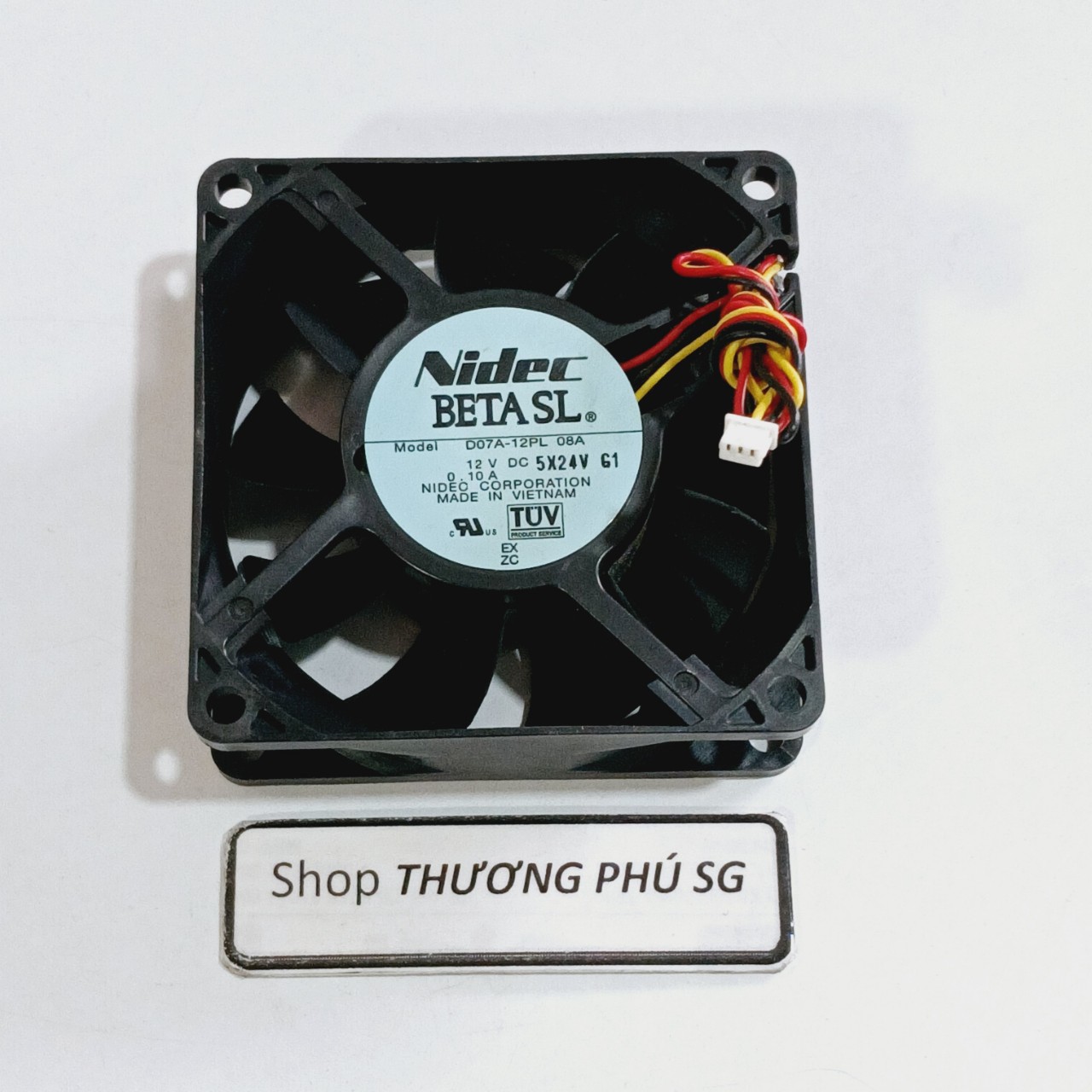 Quạt 7cm / dày 2.5cm - điện áp dc 12v
