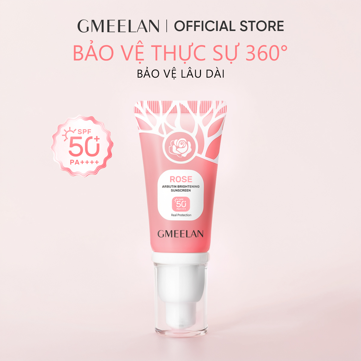 GMEELAN Chiba Rose Kem chống nắng 30g SPF50+ PA++++ Alpha-arbutin Hàn Quốc trắng da