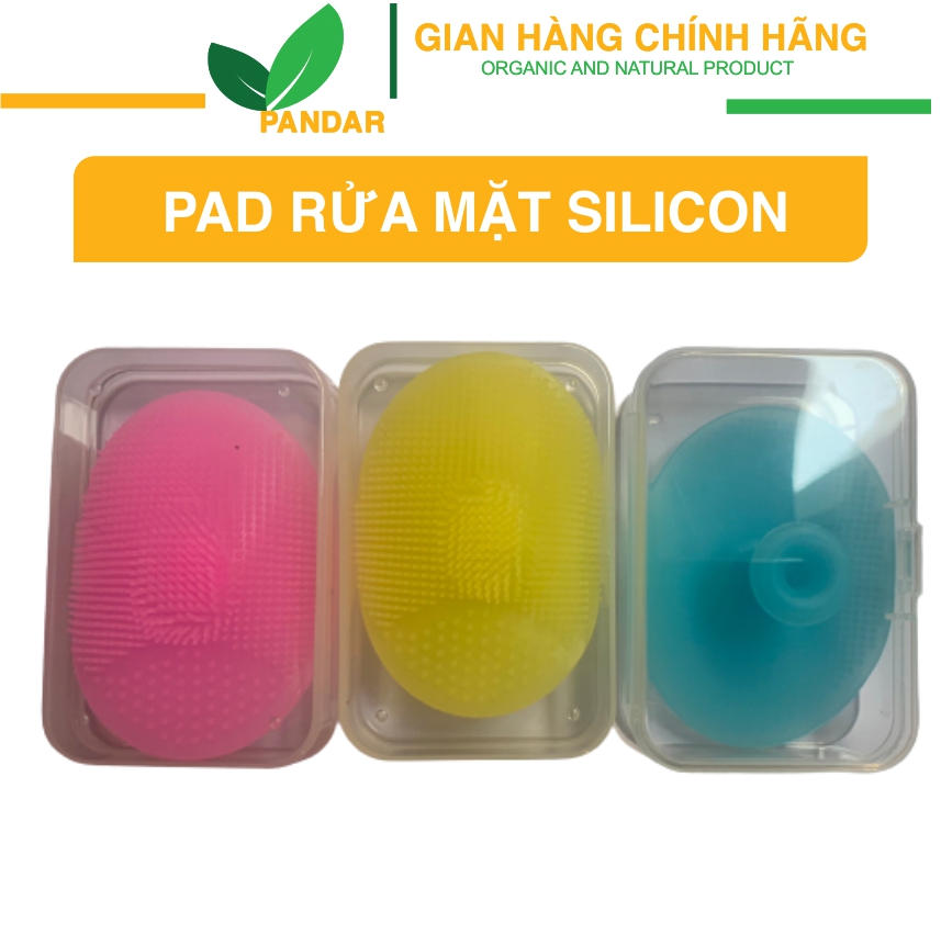Pad rửa mặt silicon, miếng rửa mặt làm sạch sâu, hết mụn hiệu quả, PANDAR