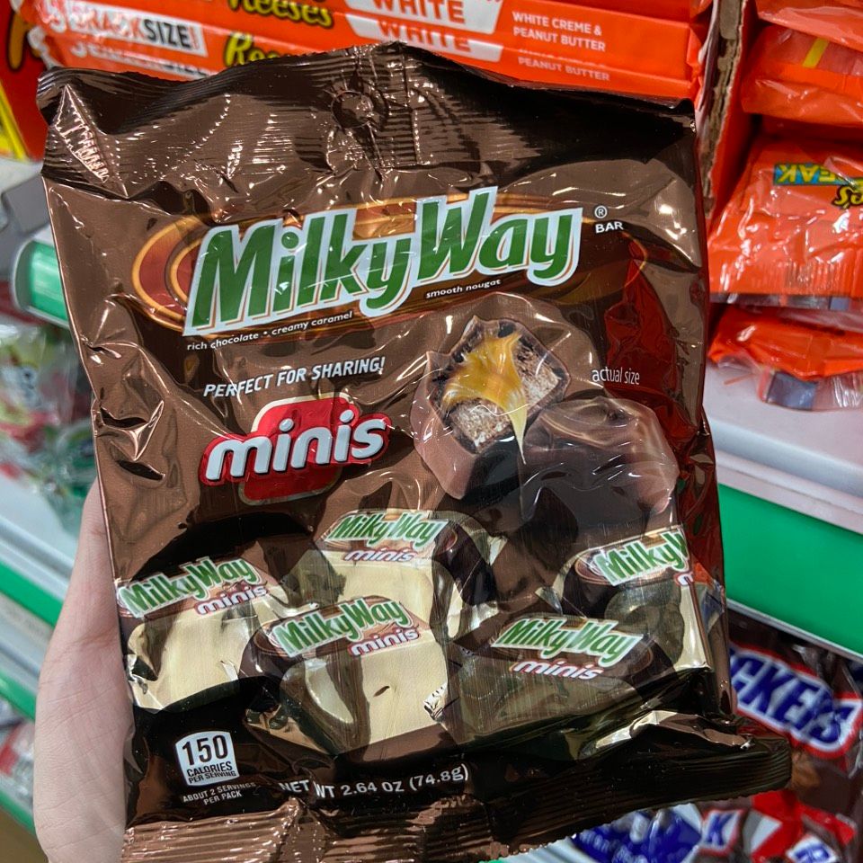 Socola nhân Caramel Milky Way gói 75g