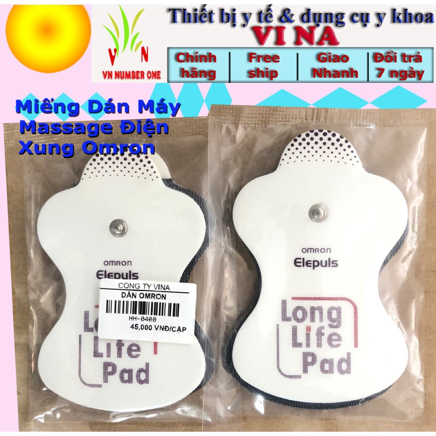 Miếng Dán Điện Hiệu Omron Thay Thế Cho Máy Mát Xa Omron và hầu hết các dòng máy mɑssage khác