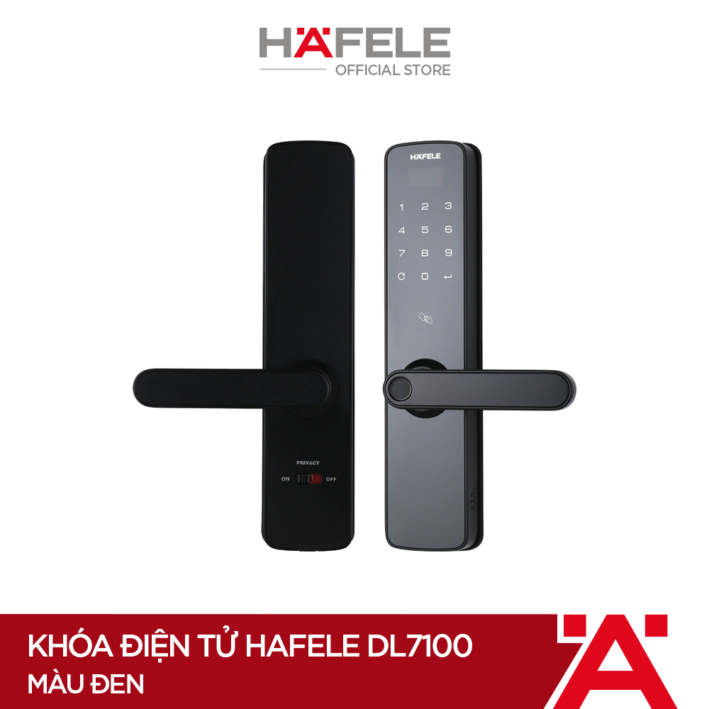 Khóa điện tử hafele dl7100 - m91205498 màu đen