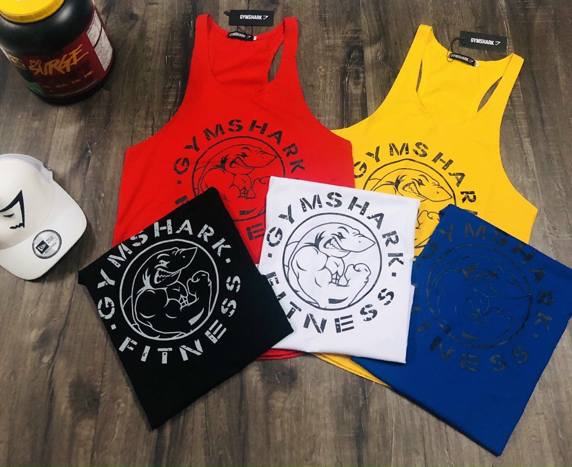 [HCM]Áo Ba Lổ Gym Shark Thun Cotton Cực Mát Áo Tanktop Gym Shark Thể Thao Nam