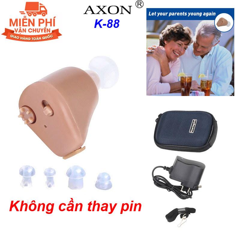 Sản phẩm được các bác sỹ khuyên dùng - máy trợ thính cho người già, người khiếm thính axon k88 - máy trợ thính không dây sử dụng pin sạc axon k88 - món quà tuyệt vời cho người thân