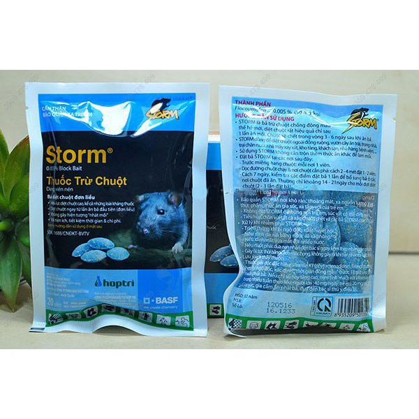 Thuốc trừ chuột cơ chế chống đông máu hãng Storm - Gói 20 viên